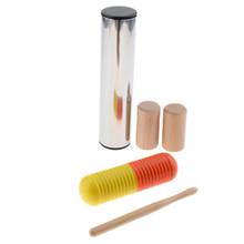 5 pçs conjunto de percussão mão agitador sino areia maraca cabasa agitador ritmo vara 2024 - compre barato