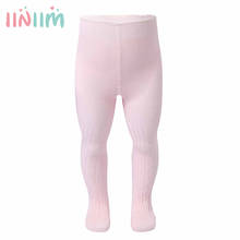 Calças leggings macias para meninas recém-nascidas, meias-calças de algodão elástico para bebês, outono e inverno 2024 - compre barato