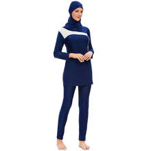 Мусульманский купальный костюм, исламский купальный костюм для женщин, хиджаб, Буркини, полный охват, одежда для плавания, мусульманский купальный костюм, пляжная одежда 2024 - купить недорого