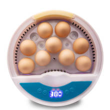 Incubadora de huevos de granja, máquina de incubación automática para pollo, ganso, pato, codorniz, Paloma, Mini 9 huevos, 110V/220V, la más nueva 2024 - compra barato