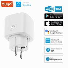 2021 Smart Plug WiFi Socket EU 16A Power Monitor Timing Function Tuya SmartLife APP Control Works With Alexa Google Assistant 2024 - buy cheap