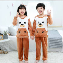 Winter Long Sleeved Pijama Infantil Flannel Children's Pajamas Sets Boys Sleepwear Pyjamas Kids Clothing Suit Baby Girl Clothes 2024 - buy cheap