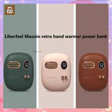 Liberfeel-calentador de manos Maoxin retro, Banco de energía con pantalla digital, recargable por usb, 2 lados, 5000mAh 2024 - compra barato