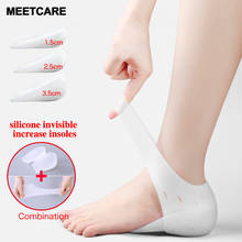 Women Men Invisible Height Silicone Insoles Increase Socks Heel Pads Unisex Gel Lift Insoles Dress In Socks Breathable Foot Care 2024 - buy cheap