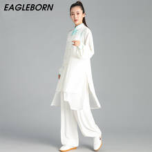 Tai Chi Suit Men Women Set Kung Fu Chinese Traditional Chinese Women Tai Chi Wushu Uniforms Lily Orchid Grass Tai Chi Uniform 2024 - buy cheap