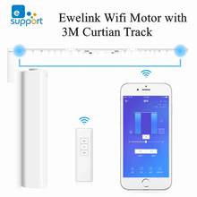 Ewelink-motor de cortina, motorizado, wi-fi, 3m, personalizado, liga de alumínio, trilho, para sistema de controle de cortina de casa inteligente 2024 - compre barato