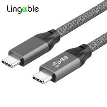 Lingable USB 3.1 Gen 2 Type C to USB C Cable E Marker Chipset PD 5A 100W Quick Charge 4.0 Superspeed+ 10Gbps 4K Resolution 1.5M 2024 - buy cheap