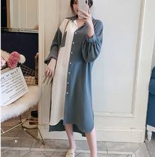 2020 autumn luxury women dress 5xl plus size dress women elegant dresses vestidos full sleeve patchwork casual long dress fw524 2024 - buy cheap