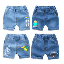 2020 Summer Jeans Shorts Boys Baby Casual Elastic Waist Kids Short Pants Denim Blue Children Trousers Beach Toddler Shorts 2024 - buy cheap