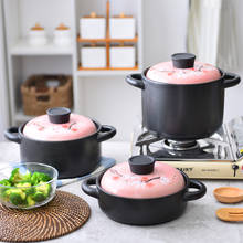 Handmade Chinese casserole pot home cooking soup noodle porridge high temperature stew hot milk ceramic pot stewpan saucepan 2024 - buy cheap