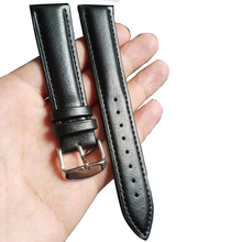 Pulseira de couro impermeável da moda 2021, pulseira de couro com pino e fivela para relógio, 12mm 14mm 16mm 18mm 20mm 22mm 24mm 2024 - compre barato