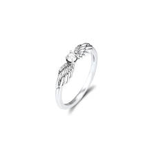 QANDOCCI 925 Sterling Silver Angel Wing Ring Sterling Silver Rings DIY Jewelry for Women Engagement Wedding Party Gift Wholesale 2024 - buy cheap