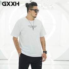 GXXH Plus Size Summer T Shirt Men Behind Streak Graffiti Printed Cotton T-Shirt Big Size Loose Fit Tee Shirt XXL~4XL 5XL 6XL 7XL 2024 - buy cheap
