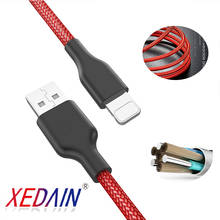 Нейлоновый Плетеный бытовой кабель USB кабель для iPhone XR XS Max X для iPad mini Быстрая Зарядка Кабели мобильный телефон зарядка 2024 - купить недорого