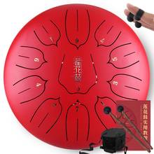 12 Inch 11 Notes Steel Tongue Drum Hand Drum D Major Handpan With Padded Drum Bag And A Pair Of Mallets Finger Cots 2024 - buy cheap