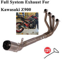 Titanium Alloy Full System Exhaust Escape For Kawasaki Z900 Ninja 900 2017 - 2020 Modified Moto Front Middle Link Pipe Muffler 2024 - buy cheap