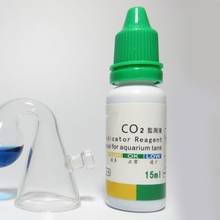 15ml aquário co2 indicador de solução condição de vida tanque de peixes líquido teste plantas portátil tanque de peixes indicador solução para animal de estimação 2024 - compre barato