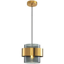 Postmodern light luxury restaurant lamps single head bar small pendant lights for bedroom iron+glass Nordic modern pendant lamps 2024 - buy cheap