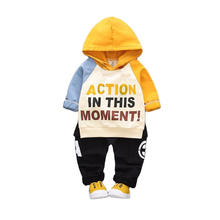 Children Spring Autumn Baby Boys Girl Clothes Toddler Hooded Pants 2Pcs/sets Outfit Infant Kids Sport Casual Clothing Tracksuits 2024 - buy cheap