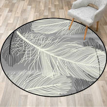 Modern Nordic Aesthetic Living Room Bedroom Round Floor Mat Carpet Tapis Salon Rug Doormats Bath Balcony Home  Area Rug Large 2024 - buy cheap