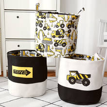 Cartoon Cars Printed Storage Basket For Toys Fabric Clothes Organizer Folding Large Laundry Basket For Dirty Clothes 2024 - buy cheap