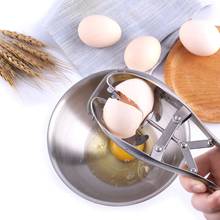 Stainless Steel Raw Egg Opener Portable Egg Shell Breaker Eggshell Cutter Eggs Opening Separator Egg Stripper Quick Egg Opener 2024 - buy cheap