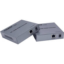 4K 120 м HDMI-удлинитель с выходом хомута, используйте кабель cat5E/6 вместо кабеля HDMI для передачи HD-сигналов до 120 м поддержки POC, IR 2024 - купить недорого