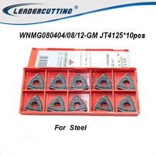 WNMG080404 WNMG080408/12-GM JT4125 JT4025*10pcs Turning carbide inserts, WNMG0804 Turning for blades Tip for Steel. WWLNR/MWLNR 2024 - buy cheap