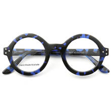 Oversize Round Women Eyeglasses Handmade Thick Acetate Frames Full-rim Optical Glasses Frames Men Eyewear Optic rx-able Black 2024 - buy cheap