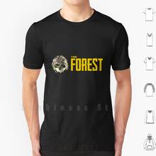 Camiseta de algodão tamanho grande para floresta, jogo de floresta, pc game ps4 você pode sobreviver 2024 - compre barato