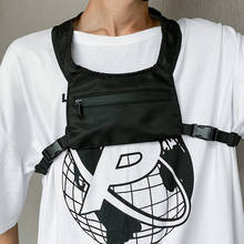 Bolsa de peito masculina, bolsa de peito nova com função casual, uso ao ar livre, hip-hop, pequena bolsa tática para homens, streetwear 2024 - compre barato