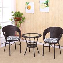 Cane Chair Tea Table Three Sets Of Living Room Chair Combination Recreational Balcony Table Chair Modern Simple Outdoor Furnitur 2024 - buy cheap