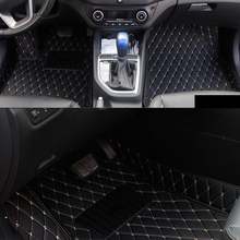 De fibra de coche de cuero alfombras de piso alfombra alfombras para Hyundai creta ix25 hyundai Cantus 2015, 2016, 2017, 2018, 2019, 2020 2024 - compra barato