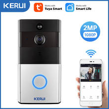 KERUI 1080P Tuya Smart WiFi Doorbell 2MP Camera Outdoor Wireless Video Intercom Smart Life Home Security Door Bell Chime 2024 - купить недорого