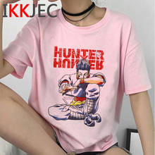 Camiseta blanca de Hunter x Hunter Killua Hisoka Kurapika para hombre, ropa informal de estética, Camisetas estampadas tumblr de talla grande 2024 - compra barato