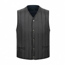 Colete masculino de algodão quente, jaqueta sem mangas com muitos bolsos fashion com zíper 2024 - compre barato