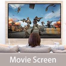 Portable Led Movie Screen Projector Movies Screen Household Light Resistant Projection Screen For Home Theater Outdoor Indoor 2024 - buy cheap