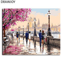 Europe Landscape Frameless Pictures DIY Painting By Numbers Home Decor For Living Room Canvas Oil Painting GX9640 40*50cm 2024 - buy cheap
