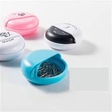 1 Earphone Cable Box  Round Earphone Storage Box Flip Cover Earphone Box Home Accessories Cute Data Cable Box Protective Cover 2024 - buy cheap