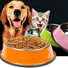 Pets Dog Stainless Steel  Bowl Travel Food Bowls For Cats Dogs Outdoor Drinking Water Pet Dog Dish Feeder Tableware 2024 - buy cheap