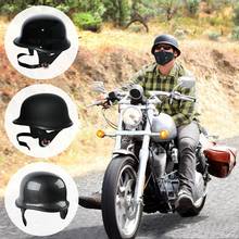 DOT-casco de media cara para motocicleta, accesorio alemán para Harley, Chopper, Cruiser 2024 - compra barato