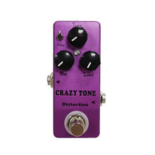 MOSKY CRAZY TONE RIOT Distortion педаль Одиночная педаль эффектов для гитары True Bypass аксессуары для гитары фиолетовый 2024 - купить недорого