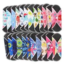 Reusable Pads Sanitary Pads Bamboo Charcoal Washable Panty Liner Feminine Hygiene Health Women Cloth Maternity Menstrual Pads 2024 - buy cheap