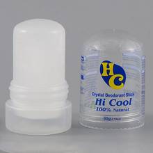 Desodorante de cristal antiperspirante para adultos, natural e não tóxico, grau alimentar, 60g, haste de alum, axilas do corpo, removedor de odor 2024 - compre barato