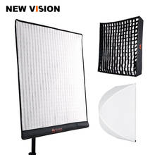 Falcon lâmpada led de enchimento com olhos, quadrado, rótulo, luz de estúdio, vídeo, painel de iluminação 150w, bicolor, 3000k-5600k, softbox 2024 - compre barato