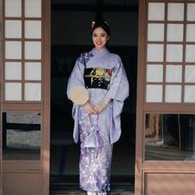 Kimono tradicional japonés para mujer, disfraz de Geisha, Kimono Obi Yukata para Karate, vestido Haori, Yukata, FF2649 2024 - compra barato