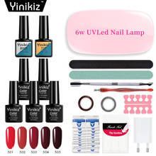 Y@-esmalte em gel semipermanente para unhas, 28 pçs, luz led, verniz, arte de unha, uv, gel soak-off 2024 - compre barato