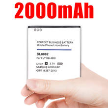 High Quality Battery 2000mah Bl8002 Li-ion Phone for Fly Iq4490i Mobile Batterie Rechargeable 2024 - buy cheap