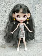 Blythes 1/6 размер Кукла Одежда идет со стильным серебряным блестками Холтер платье костюм без бретелек + леггинсы Аксессуары куклы 2024 - купить недорого