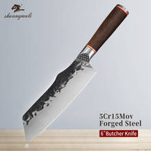 6'' Utility Vegetable Kitchen Knives Heat-treat Stainless Steel Chef Knives Cooking Tool Cleaver Chef Knife With Wood Handle 2024 - buy cheap